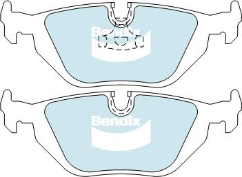 Bendix EURO Brake Pad Set Rear DB1245 EURO+