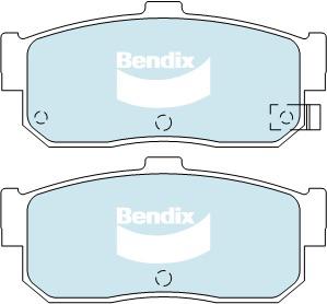 Bendix General CT Brake Pad Set Rear DB1247 GCT