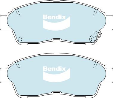 Bendix General CT Brake Pad Set Front DB1267 GCT