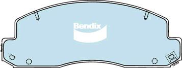 Bendix Heavy Duty Brake Pad Set Front DB1293 HD