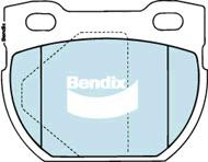Bendix 4x4 Brake Pad Set Rear DB1306 -4WD