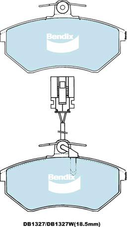 Bendix EURO Brake Pad Set Front DB1327 EURO+