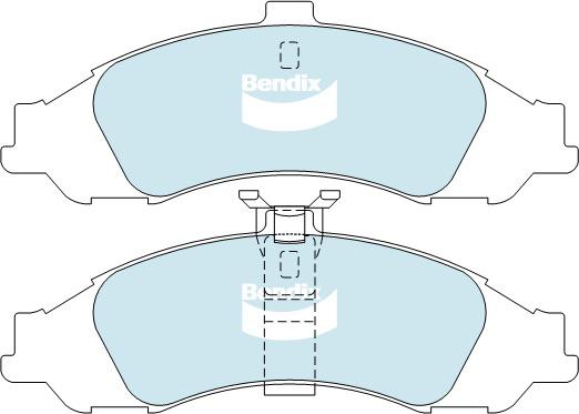 Bendix Heavy Duty Brake Pad Set Front DB1331 HD