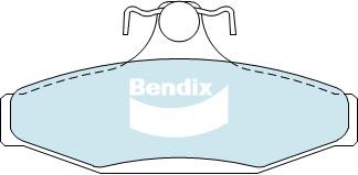 Bendix Street Road Track Brake Pad Set Rear DB1376 SRT
