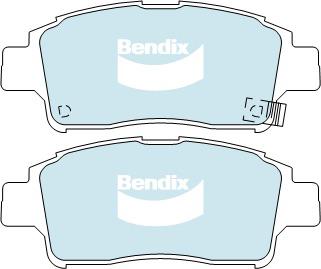 Bendix Heavy Duty Brake Pad Set Front DB1378 HD