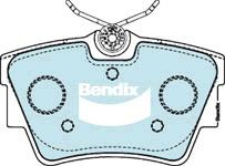 Bendix General CT Brake Pad Set Rear DB1389 GCT