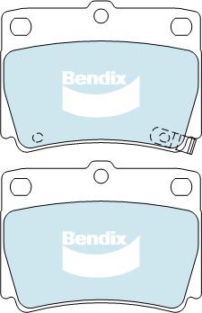 Bendix 4x4 Brake Pad Set Rear DB1390 -4WD