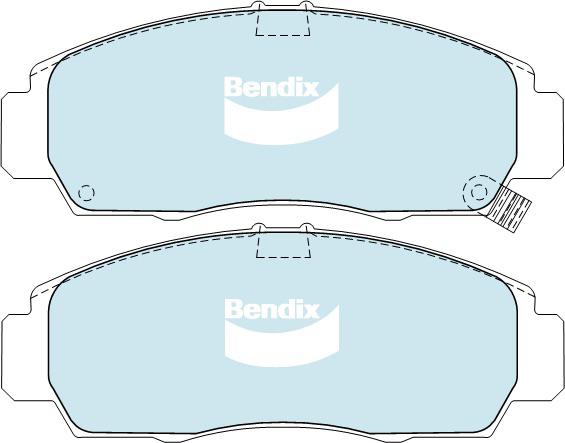 Bendix General CT Brake Pad Set Front DB1393 GCT