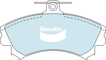 Bendix Protrans Brake Pad Set Front DB1402 PR