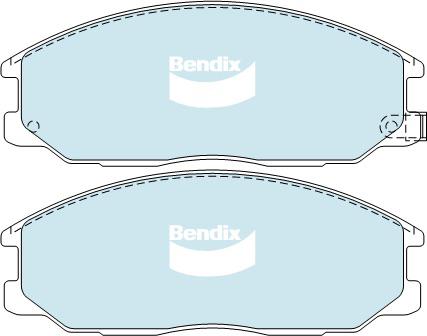 Bendix Heavy Duty Brake Pad Set Front DB1450 HD