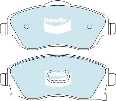 Bendix EURO Brake Pad Set Front DB1471 EURO+