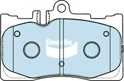 Bendix General CT Brake Pad Set Front DB1496 GCT