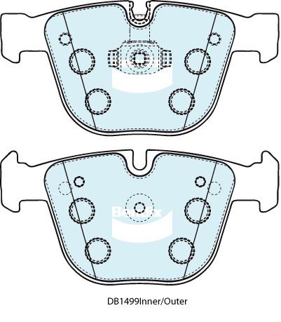 Bendix Ultimate Brake Pad Set Rear DB1499 ULT