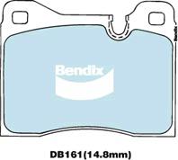 Bendix General CT Brake Pad Set Front DB161 GCT