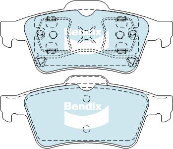 Bendix Heavy Duty Brake Pad Set Rear DB1665 HD