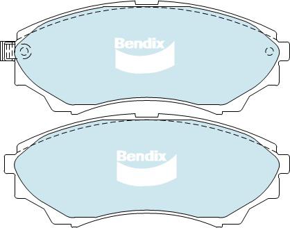 Bendix 4x4 Brake Pad Set Front DB1681 -4WD