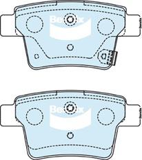 Bendix General CT Brake Pad Set Rear DB1713 GCT