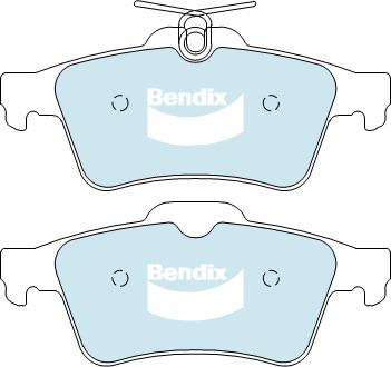 Bendix Street Road Track Brake Pad Set Rear DB1763 SRT