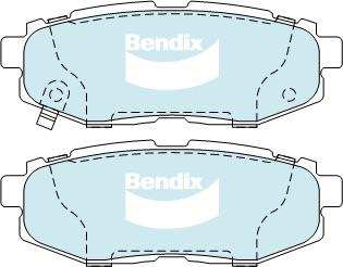 Bendix General CT Brake Pad Set Rear DB1789 GCT