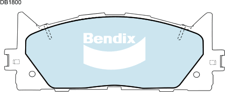 Bendix General CT Brake Pad Set Front DB1800 GCT