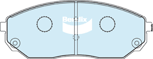 Bendix 4x4 Brake Pad Set Front DB1815 -4WD