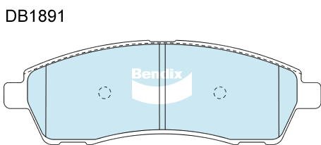 Bendix Heavy Duty Brake Pad Set Rear DB1891 HD