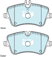 Bendix Heavy Duty Brake Pad Set Front DB1921 HD