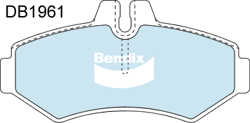 Bendix Heavy Duty Brake Pad Set Rear DB1961 HD