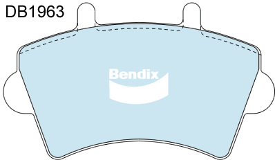 Bendix Heavy Duty Brake Pad Set Front DB1963 HD