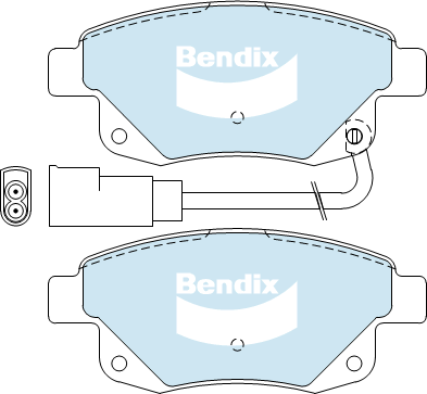 Bendix Heavy Duty Brake Pad Set Rear DB1968 HD