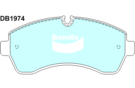 Bendix Heavy Duty Brake Pad Set Front DB1974 HD