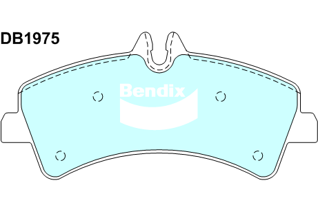 Bendix Heavy Duty Brake Pad Set Rear DB1975 HD