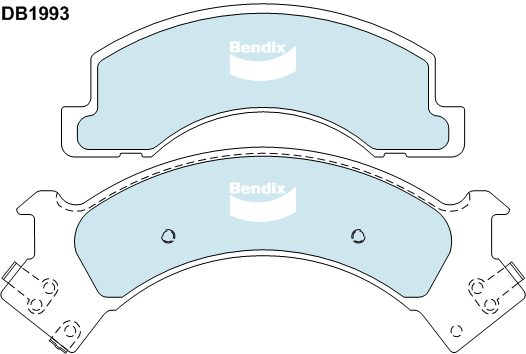 Bendix Heavy Duty Brake Pad Set Front DB1993 HD