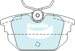 Bendix EURO Brake Pad Set Rear DB2010 EURO+