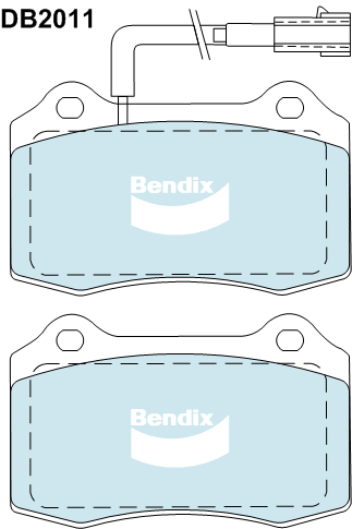 Bendix Heavy Duty Brake Pad Set Front DB2011 HD