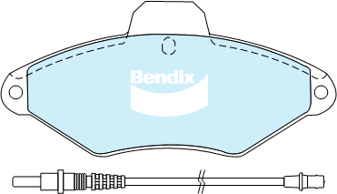 Bendix Heavy Duty Brake Pad Set Front DB2014 HD