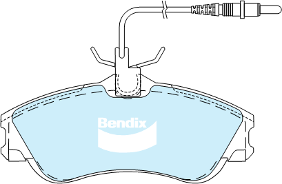 Bendix Heavy Duty Brake Pad Set Front DB2015 HD
