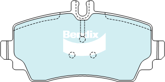 Bendix EURO Brake Pad Set Front DB2021 EURO+