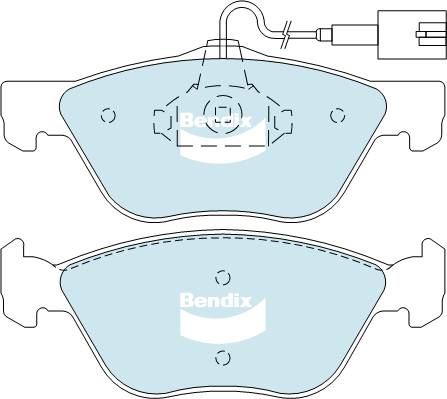 Bendix EURO Brake Pad Set Front DB2037 EURO+