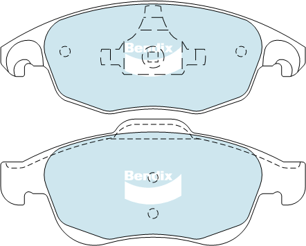 Bendix EURO Brake Pad Set Front DB2040 EURO+