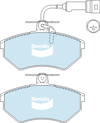 Bendix General CT Brake Pad Set Front DB2069 GCT