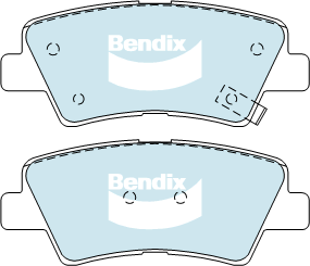 Bendix General CT Brake Pad Set Rear DB2088 GCT