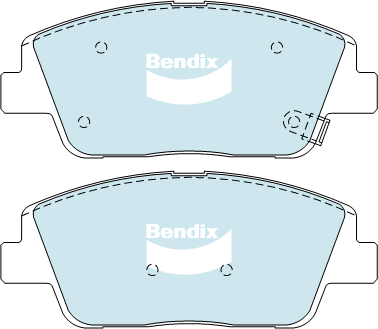 Bendix General CT Brake Pad Set Front DB2089 GCT