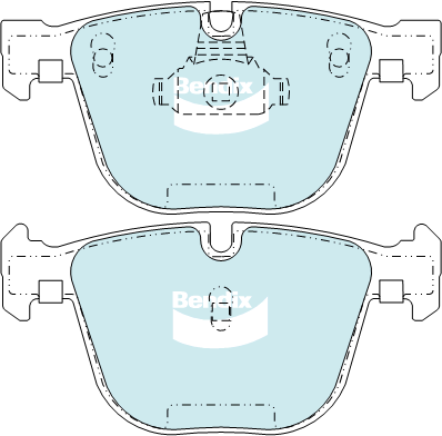 Bendix General CT Brake Pad Set Rear DB2197 GCT