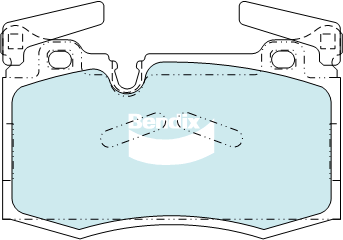 Bendix General CT Brake Pad Set Front DB2222 GCT