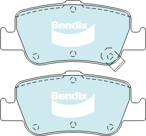 Bendix General CT Brake Pad Set Rear DB2231 GCT