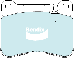 Bendix General CT Brake Pad Set Front DB2235 GCT