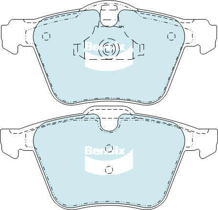 Bendix General CT Brake Pad Set Front DB2236 GCT