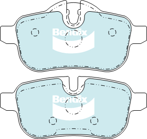 Bendix General CT Brake Pad Set Rear DB2257 GCT