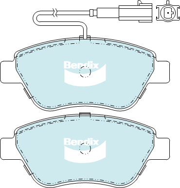 Bendix General CT Brake Pad Set Front DB2258 GCT